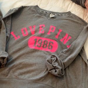 PINK SWEATSHIRT SZ L